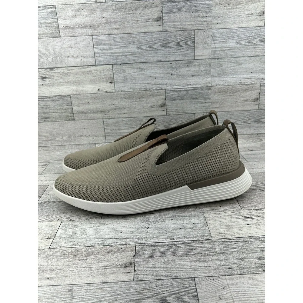 Wolf & Shepherd SwiftKnit‎ Loafers Mens 10 Taupe Knit Slip On WNSKLF2-37-D100